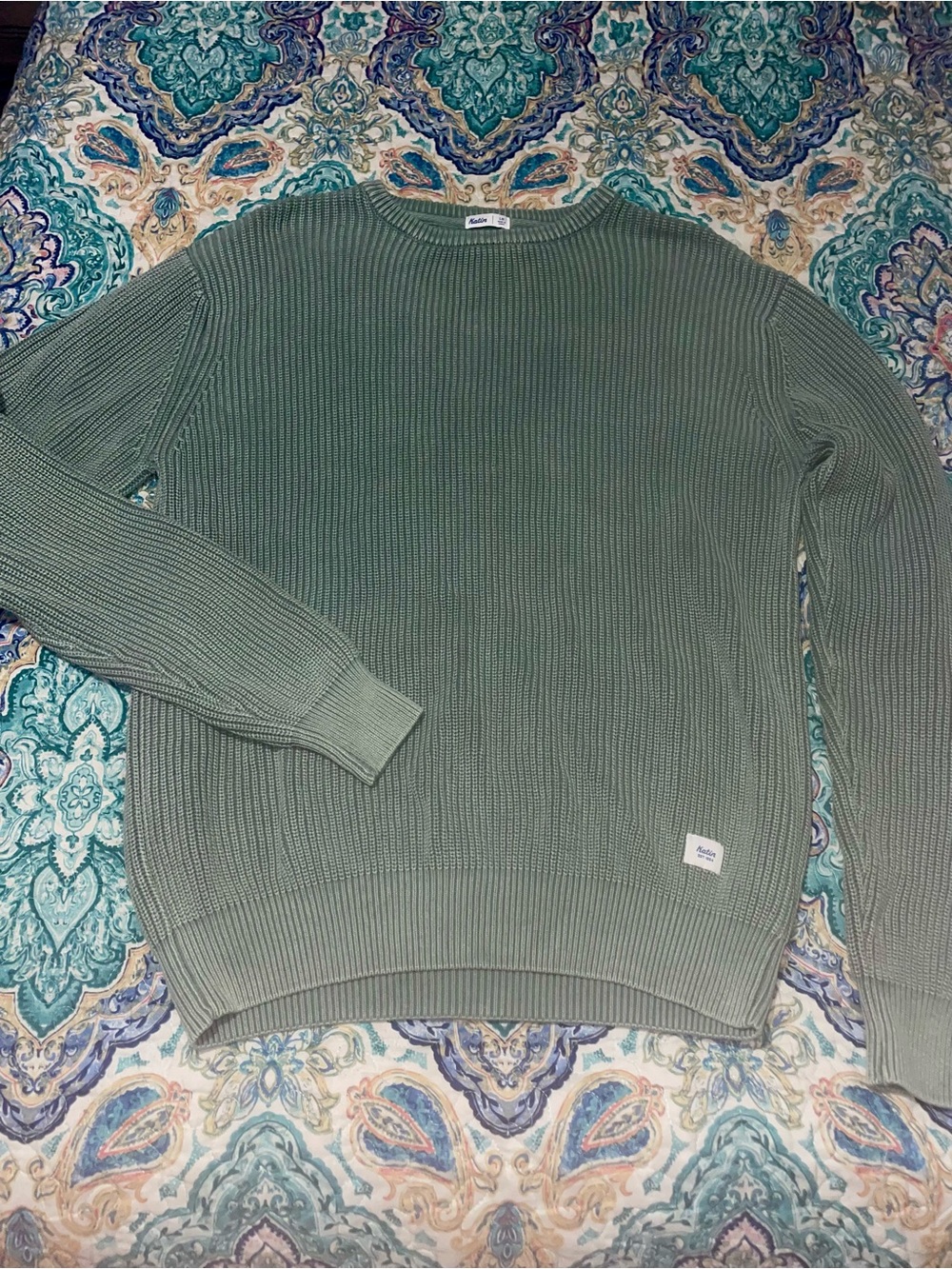 Katin Men's Crewneck Sweater in Sage Green